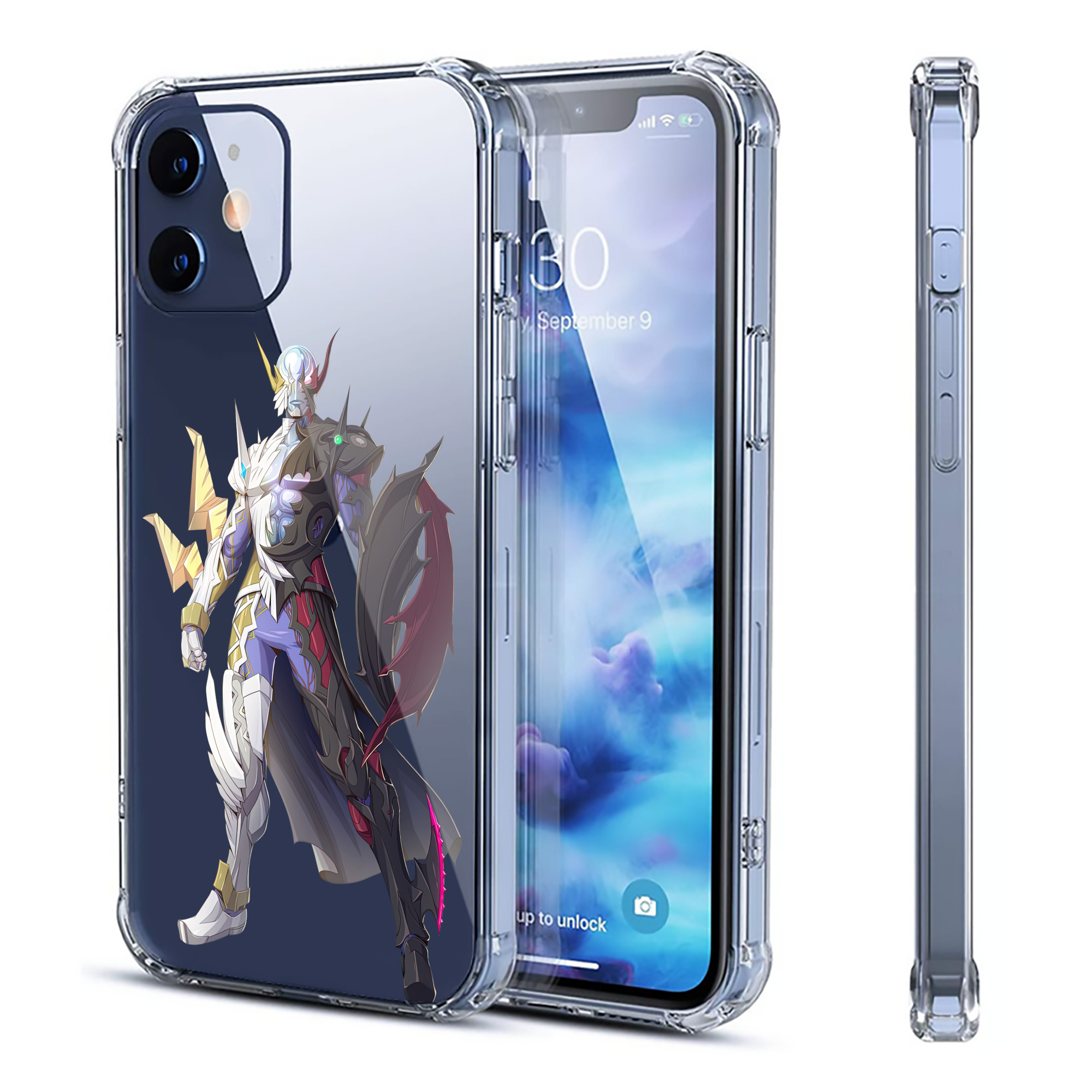 （画像用） ウルトラマン Ultraman 【iPhone 12シリーズ対応】透明スマホケース（クリアソフトケース）